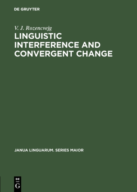Linguistic Interference and Convergent Change, PDF eBook
