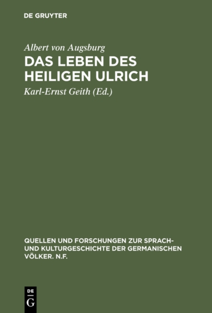 Das Leben des Heiligen Ulrich, PDF eBook