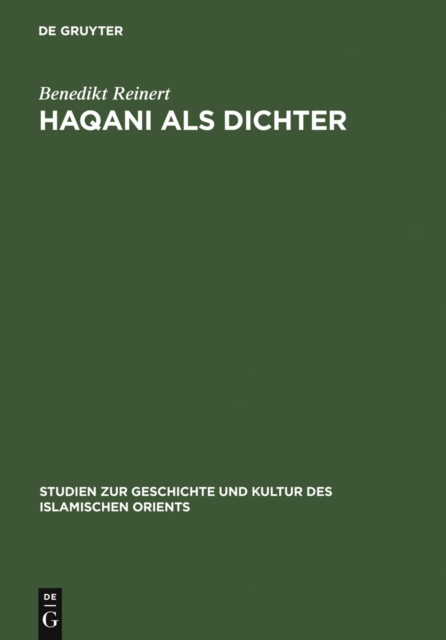 Haqani als Dichter : Poetische Logik und Phantasie, PDF eBook