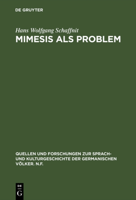 Mimesis als Problem : Studien zu einem asthetischen Begriff der Dichtung aus Anla Robert Musils, PDF eBook