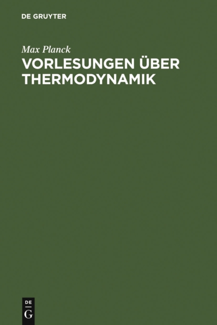 Vorlesungen uber Thermodynamik, PDF eBook