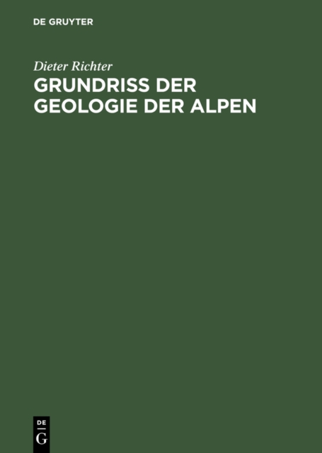 Grundriss der Geologie der Alpen, PDF eBook