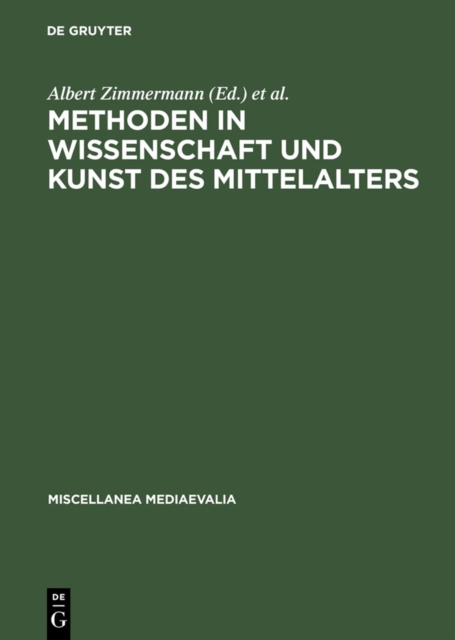 Methoden in Wissenschaft und Kunst des Mittelalters, PDF eBook
