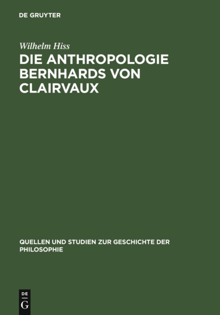 Die Anthropologie Bernhards von Clairvaux, PDF eBook