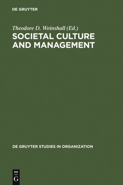 Societal Culture and Management, PDF eBook
