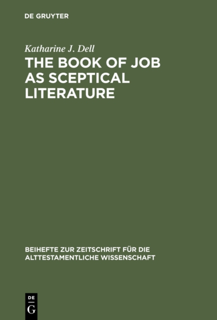 The Book of Job as Sceptical Literature, PDF eBook