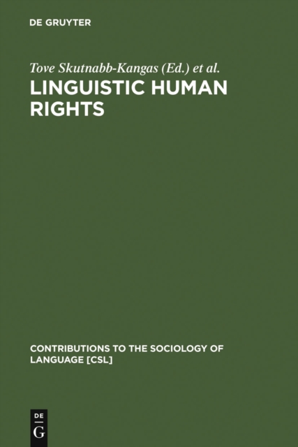 Linguistic Human Rights : Overcoming Linguistic Discrimination, PDF eBook