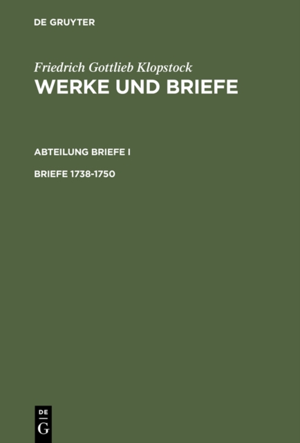 Briefe 1738-1750, PDF eBook