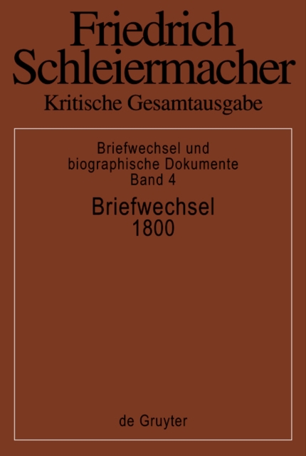 Briefwechsel 1800 : (Briefe 850-1004), PDF eBook