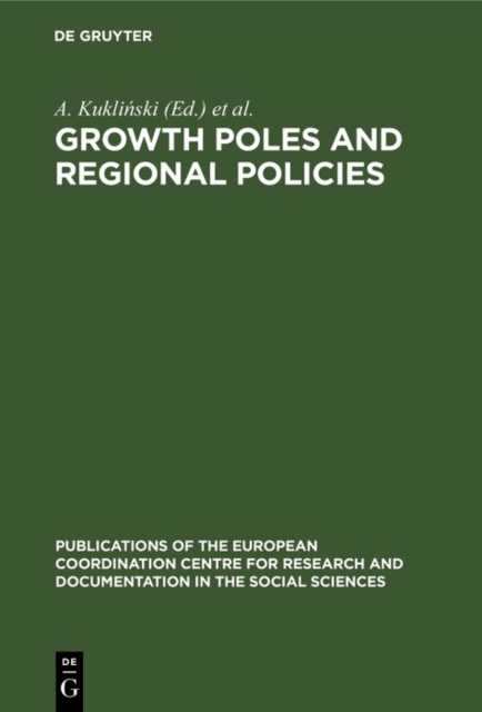 Growth Poles and Regional Policies : A Seminar, PDF eBook