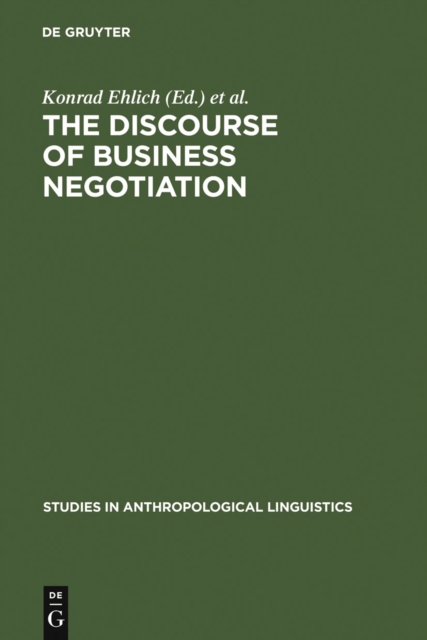 The Discourse of Business Negotiation, PDF eBook