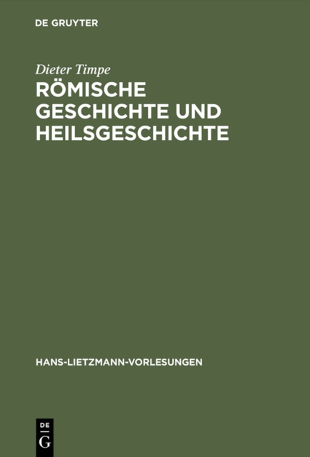 Romische Geschichte und Heilsgeschichte, PDF eBook