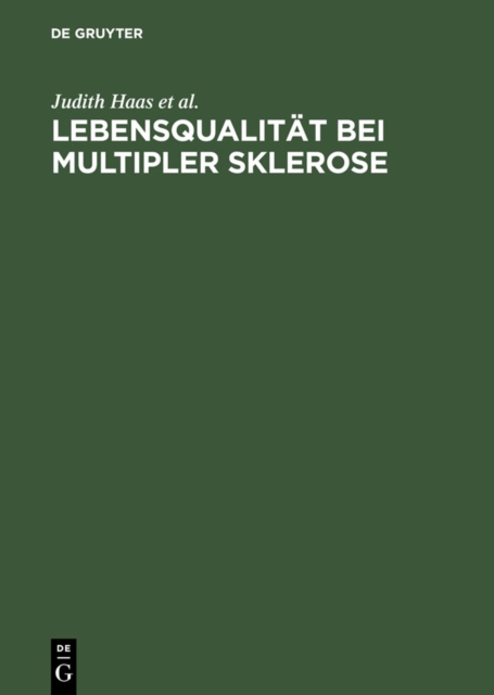 Lebensqualitat bei Multipler Sklerose : Berliner DMSG-Studie, PDF eBook