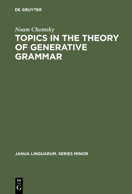 Topics in the Theory of Generative Grammar, PDF eBook