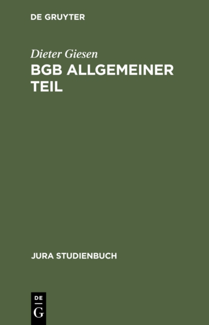 BGB Allgemeiner Teil : Rechtsgeschaftslehre, PDF eBook