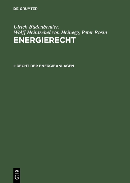 Recht der Energieanlagen, PDF eBook
