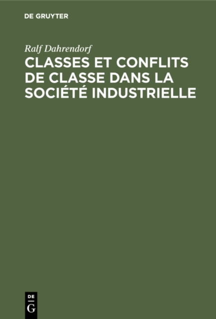 Classes et conflits de classe dans la societe industrielle, PDF eBook