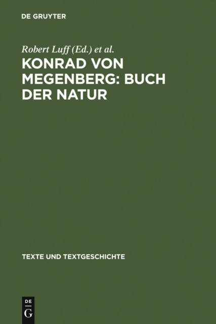 Konrad von Megenberg: Buch der Natur : Band II: Kritischer Text nach den Handschriften, PDF eBook