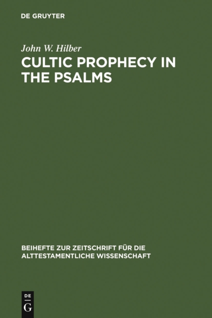 Cultic Prophecy in the Psalms, PDF eBook
