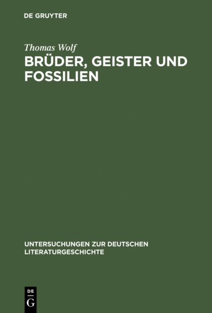Bruder, Geister und Fossilien : Eduard Morikes Erfahrungen der Umwelt, PDF eBook