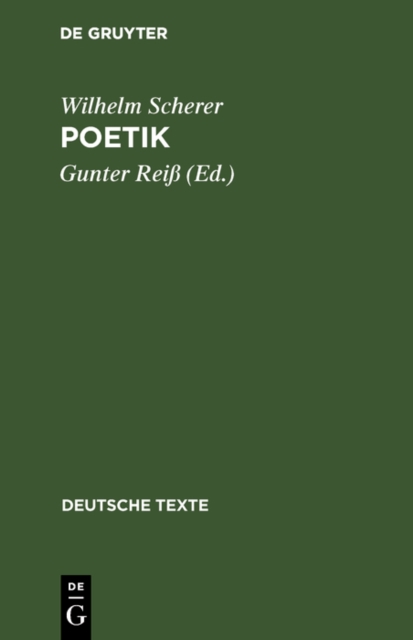 Poetik : Mit einer Einleitung und Materialien zur Rezeptionsanalyse, PDF eBook