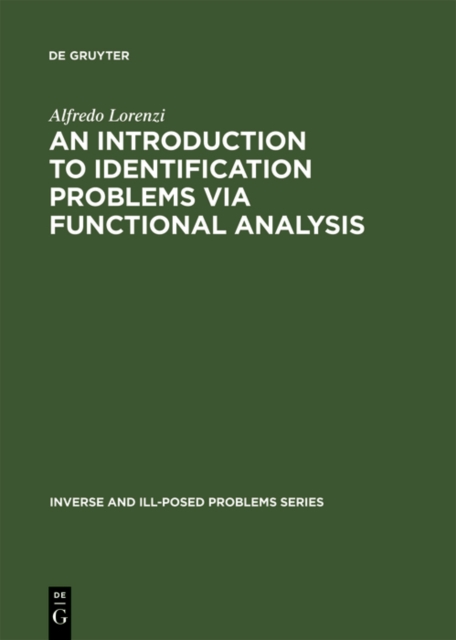 An Introduction to Identification Problems via Functional Analysis, PDF eBook
