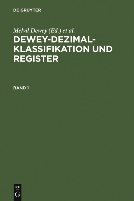 Dewey-Dezimalklassifikation und Register : DDC 22, PDF eBook