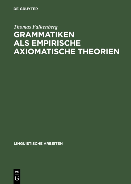 Grammatiken als empirische axiomatische Theorien, PDF eBook