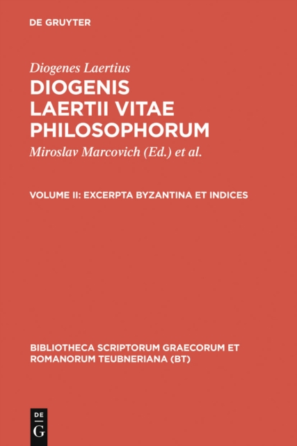 Excerpta Byzantina et Indices, PDF eBook