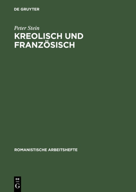 Kreolisch und Franzosisch, PDF eBook