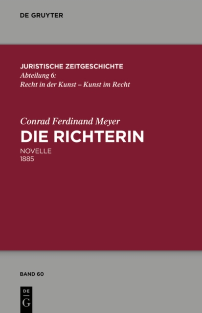 Die Richterin : Novelle 1885, PDF eBook