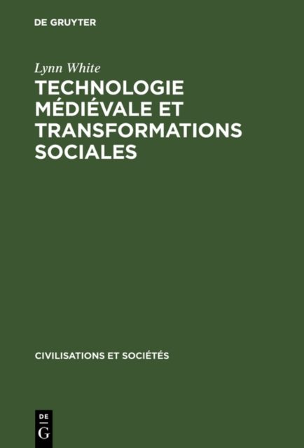 Technologie medievale et transformations sociales, PDF eBook