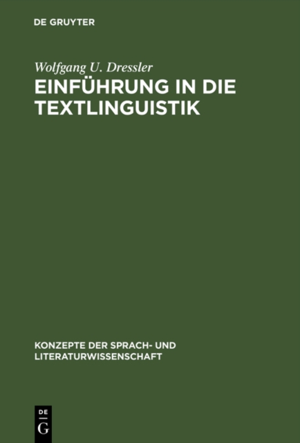 Einfuhrung in die Textlinguistik, PDF eBook