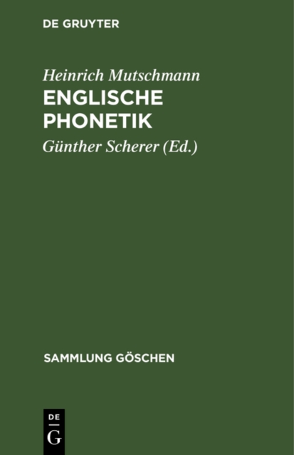 Englische Phonetik, PDF eBook