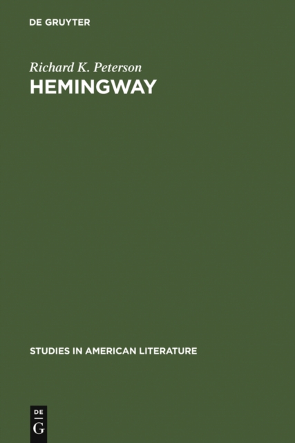 Hemingway : Direct and Oblique, PDF eBook