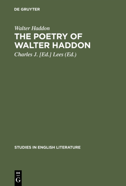The poetry of Walter Haddon, PDF eBook