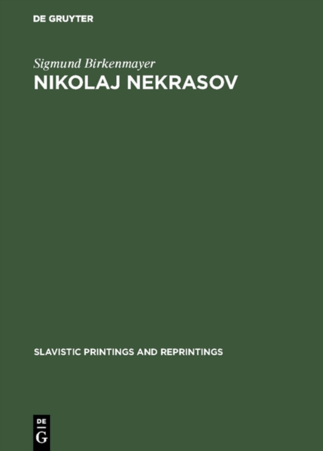 Nikolaj Nekrasov : His life and poetic art, PDF eBook