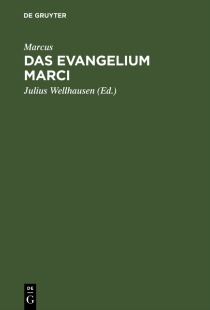 Das Evangelium Marci, PDF eBook