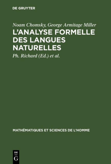 L'analyse formelle des langues naturelles : (Introduction to the formal analysis of natural languages), PDF eBook