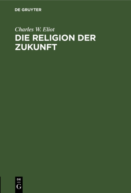 Die Religion der Zukunft, PDF eBook