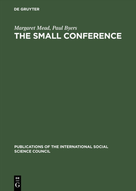 The small conference : An innovation in communication, PDF eBook
