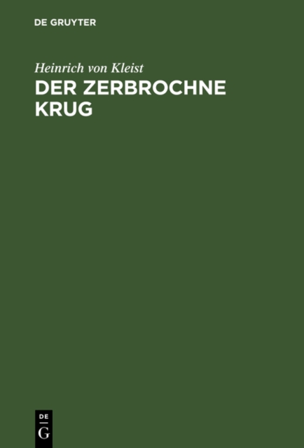Der zerbrochne Krug : Ein Lustspiel, PDF eBook