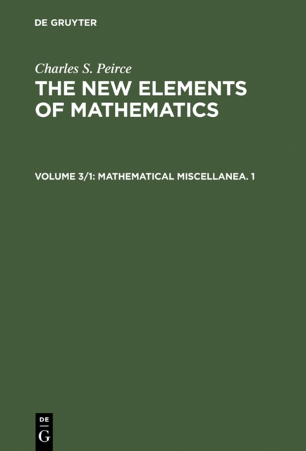 Mathematical Miscellanea. 1, PDF eBook