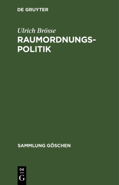 Raumordnungspolitik, PDF eBook