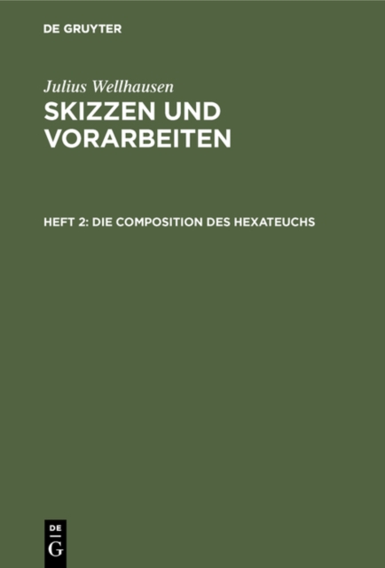 Die Composition des Hexateuchs, PDF eBook