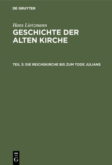 Die Reichskirche bis zum Tode Julians, PDF eBook