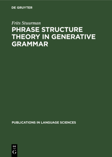 Phrase structure theory in generative grammar, PDF eBook
