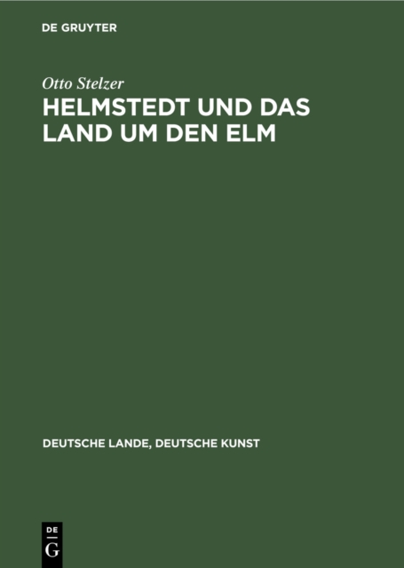 Helmstedt und das Land um den Elm, Hardback Book