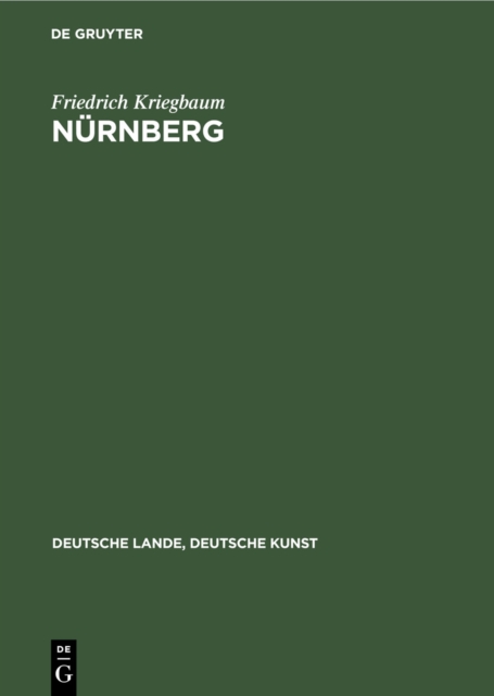 Nurnberg : VOR Der Zerstorung, Hardback Book