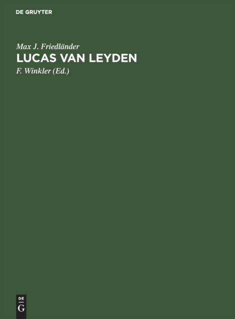 Lucas van Leyden, Hardback Book